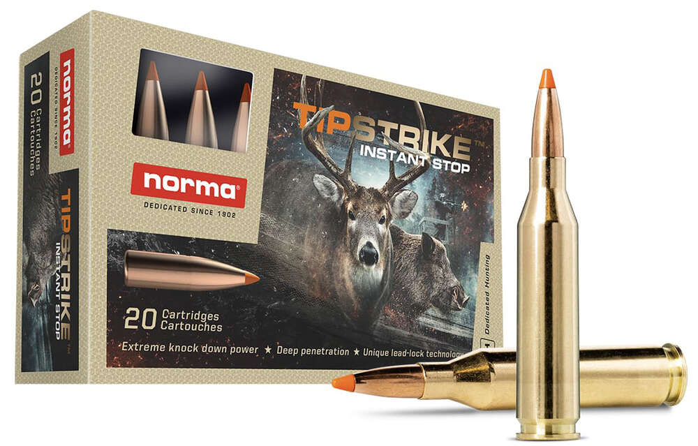 Ammunition Norma Ammunition ZPAP M85 243Win NORMA TIPSTRIKE 243WIN 76GR 20/10 • Model: ZPAP M85